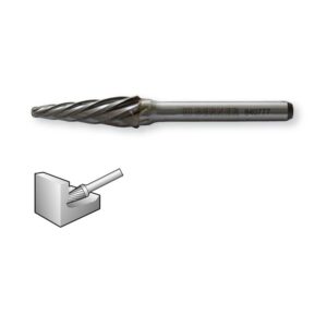 FRAISE LIME CARBURE CONIQUE POUR ALUMINIUM