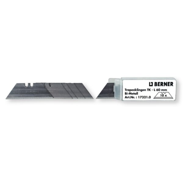 LAMES TRAPEZE 61X19MM POUR COUTEAU - LAMES DE GRANDE QUALITE / PCE