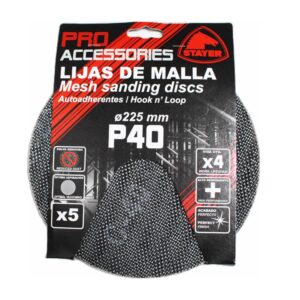 JEU DE 5 PAPIERS ABRASIF Ø225 MAILLE CERAMIQUE