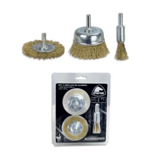 JEU DE 3 BROSSES EN LAITON SD 27 CE