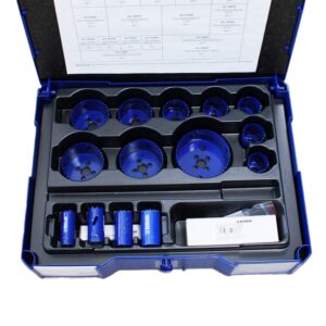 COFFRET BERNER BERA CLIC 1 DE 14 SCIES TREPAN BIMETAL HSS POUR ACIER
