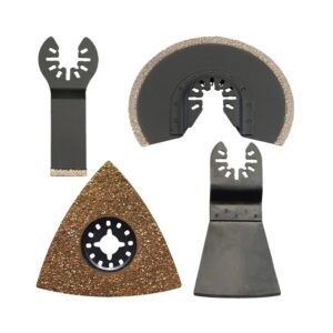 JEU DE 4 ACCESSOIRES OUTIL MULTIFONCTIONS BOIS CARRELAGE MATERIAUX