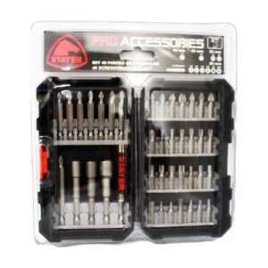 JEU D'EMBOUTS ET DOUILLES POUR VISSEUSE 40 PIECES