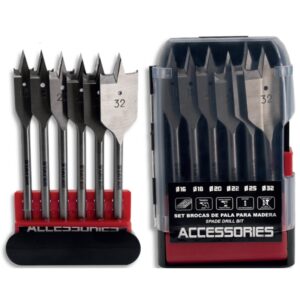 JEU DE 6 FORETS BOIS PLAT Ø16 - 18 - 20 - 22 - 25 - 32MM