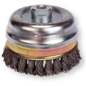 BROSSE ROTATIVE COUPE METAL TORSADE DIAM 100MM POUR MEULEUSE
