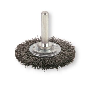 BROSSE ROTATIVE CIRCULAIRE ONDULE DIAM 50 SUR TIGE 6MM