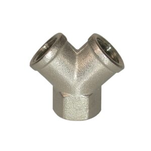 RACCORD Y 1/4F 1/4F 1/4F LAITON NICKELE