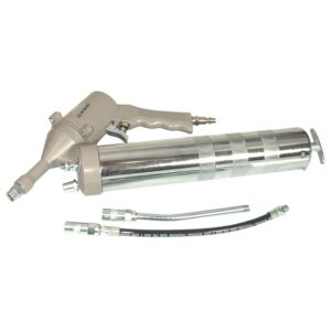 PISTOLET GRAISSAGE PNEUMATIQUE UNIVERSEL POUR VRAC OU CARTOUCHE 400GR