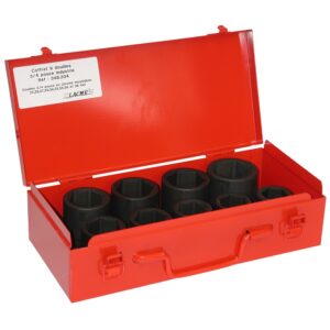 COFFRET 9 DOUILLES COURTES A CHOC 3/4" - 24 A 38MM