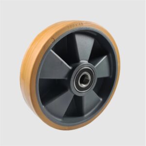 ROUE POUR TRANSPALETTE NYLON/POLYURETHANE D200X45+ROULEMENTS