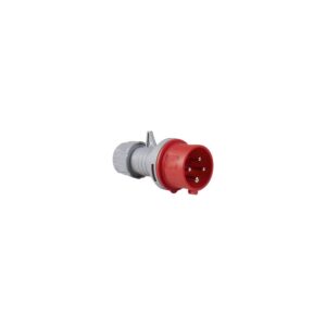 FICHE SECTEUR MALE 400V 32A 3P +T HYPRA ROUGE