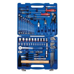 COFFRET CLIQUET DOUILLES 1/4" 1/2" OUTILS 81 PCS KT